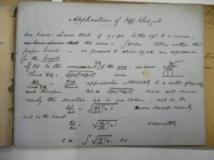 Photograph of page of integral differential calculus.
