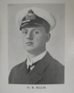 Photograph of Oliver Bernard Ellis in uniform.